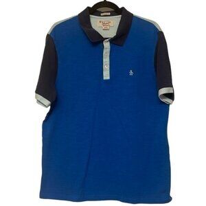 Original Penguin by Munsingwear Heritage Slim-Fit Polo Shirt Blue Size XXL EUC